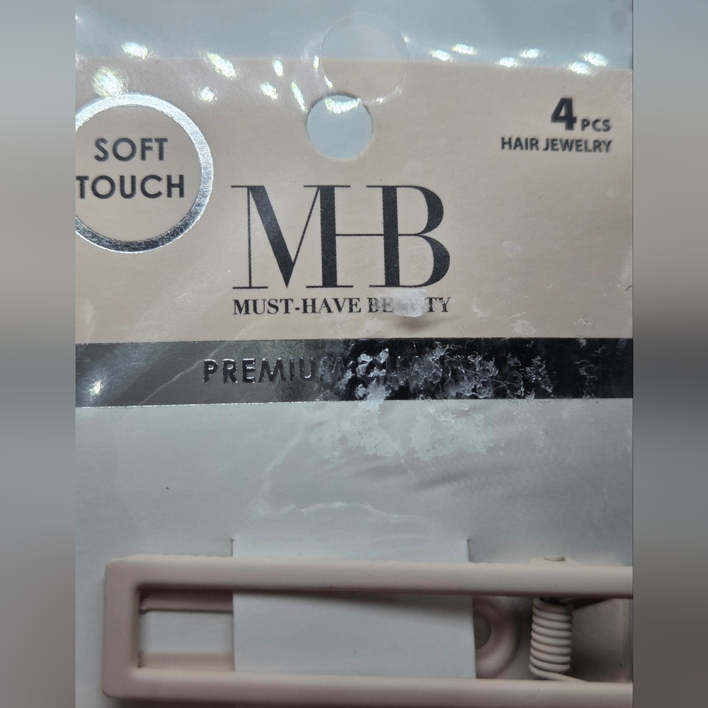 Almar Package Of 4 Hair Clips - MHB Soft Touch - Picture 3 of 4